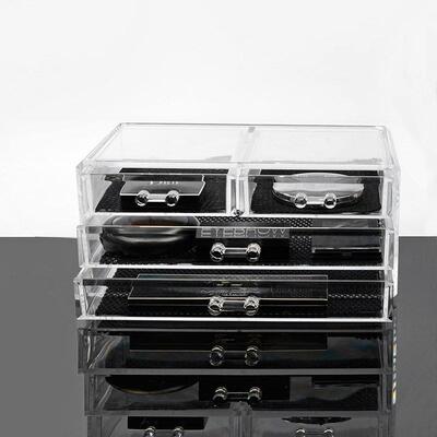 Acrylic stationery transparent storage box mini cute drawer