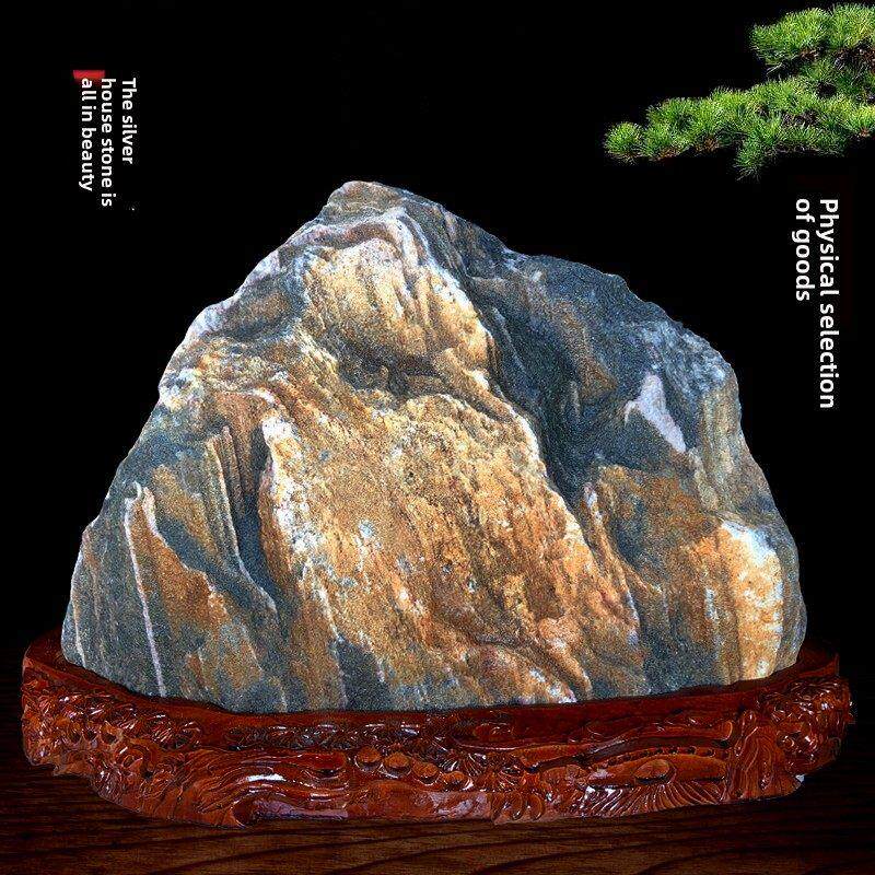 正宗的泰山石甘唐优质原石中、大型泰山石饰背石镇宅角天然石材