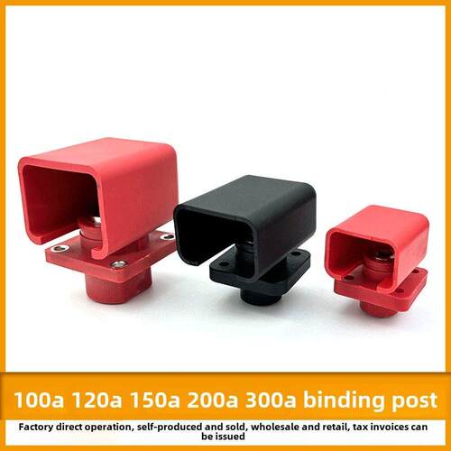 全铜方形100A120A150A200A300A贯穿式接线柱双螺纹新能源储能端子
