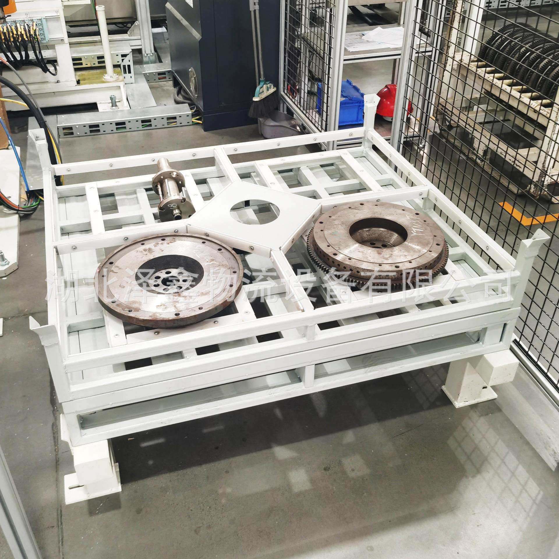 汽车零部件料架仓储物理周转车移动设备规格可定飞轮工位器具料架