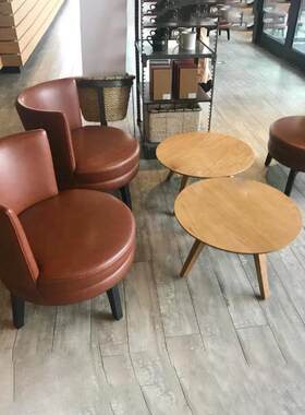 甜品店奶茶店咖啡厅个性圈椅单人沙发现代北欧茶餐厅西餐厅沙发