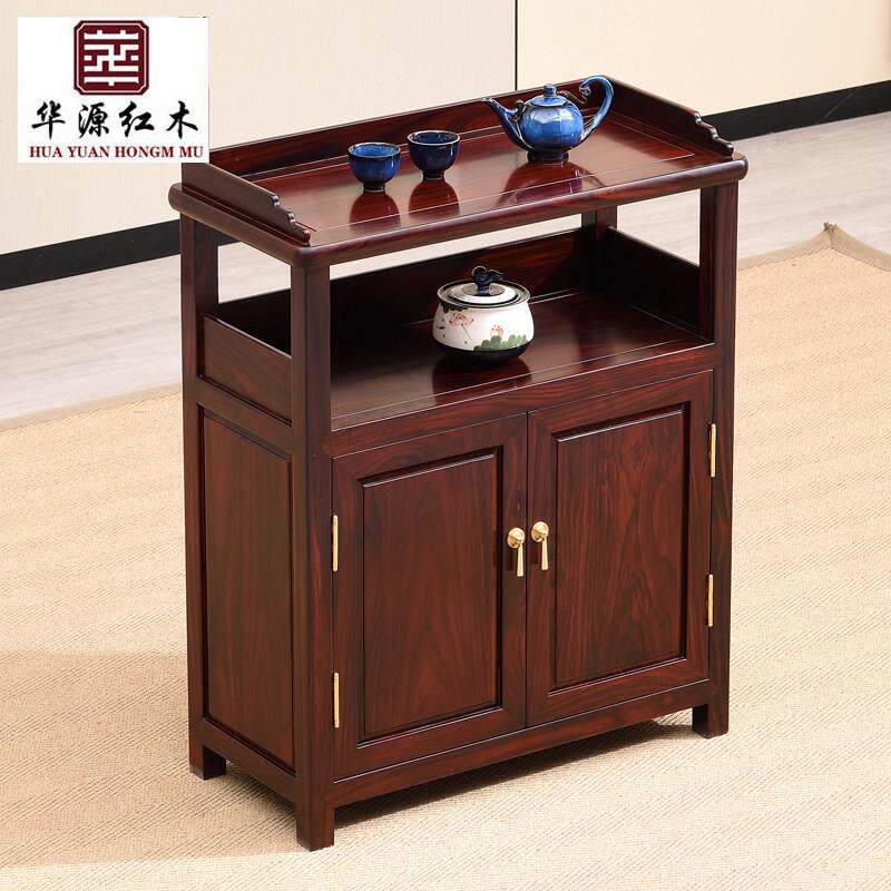 红木餐柜印尼黑酸枝茶水柜阔叶黄檀中式简约收纳柜置物架