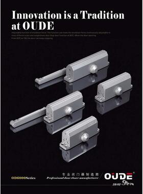 OUDE闭门器6023AW自动中号闭门器65KG液压缓冲152孔距自动关门器
