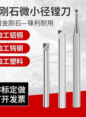 金刚石镗刀氮化硼PCD小镗刀CBN内孔刀PCD镗孔刀抗震钨钢刀杆非标