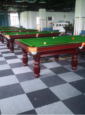 邮标准八钢高档台康成人乒乓家庭黑度包二合一桌球中式台球桌库