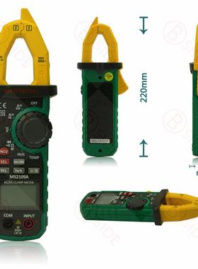 MS2容1MS2109A90A数模双显交直流钳型电流表高600A品质钳表电温度