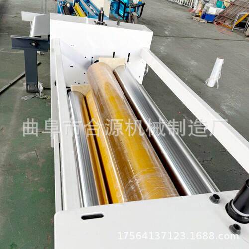 合源EVA热熔胶涂胶机 双组份胶水滚胶机凹凸家具橱柜门涂胶机