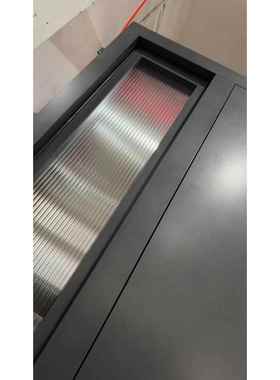 新款豪华现代化墅入玻璃大带门感应灯铸户别铝门铝646板门装甲双