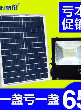 太阳能灯户外路灯庭院围墙家用农村草坪防水室内一体光控投光灯