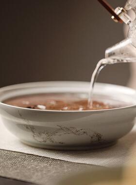 XHHC束刻古青暗香泡星河壶水承功夫茶具干家用小茶台蓄茶盘铜片台