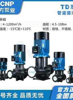 南方TD立式管道离心泵锅炉泵暖气热水循环泵变频增压泵节能高效