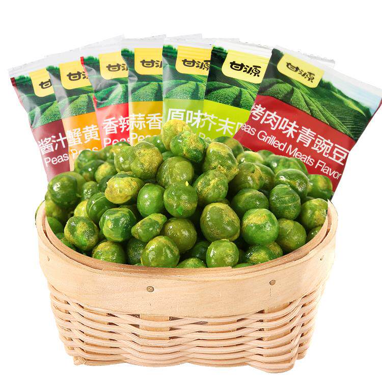 甘源青豆蒜香青豌豆小包装芥末味零食小吃休闲食品
