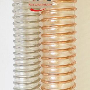 内壁光滑Pu钢丝软管食品级钢丝增强管进口耐磨材料管镀铜钢丝管