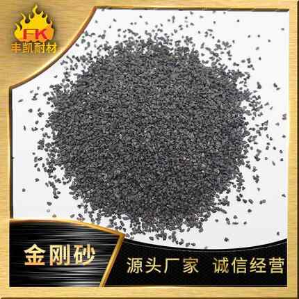 金刚砂工业喷砂除锈用24目灰色黑金砂刚地色坪FK-JGS24砂除锈 砂