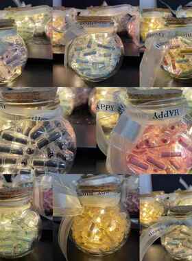 胶囊情书DIY许愿瓶幸运星星瓶送男友闺蜜生日礼物表白情话小纸条