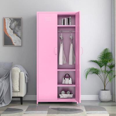 AL-YG01小户型单卧室门儿出租房防潮柜储童铁皮衣柜靠墙阳台柜子