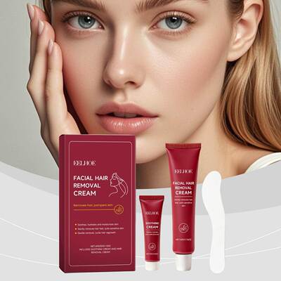 EELHOE Facial Hair Removal Cream Set - Gentle and Cleansing,