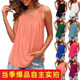 top with camisole straps tank shoulder Women thin