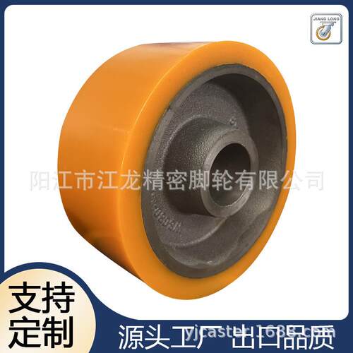 MPCI聚氨酯重型轮子6寸8寸12寸高品质铸铁PU轮铸铁轮生产厂家单轮