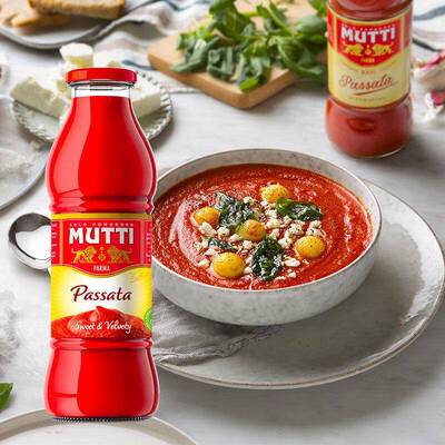 意大利进口慕意番茄泥700克0添加剂番茄酱拌面酱passata大瓶MUTTI