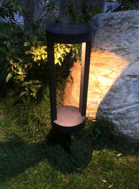 简约草太阳能灯户外坪防水庭院墅地坪灯2BY-P1800别柱2透光景观灯