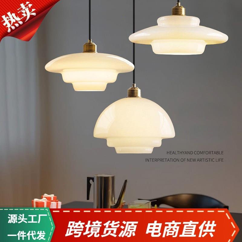 美式工业风玻璃单头床头吧台民宿前台小洋楼工作室卧室餐厅吊灯
