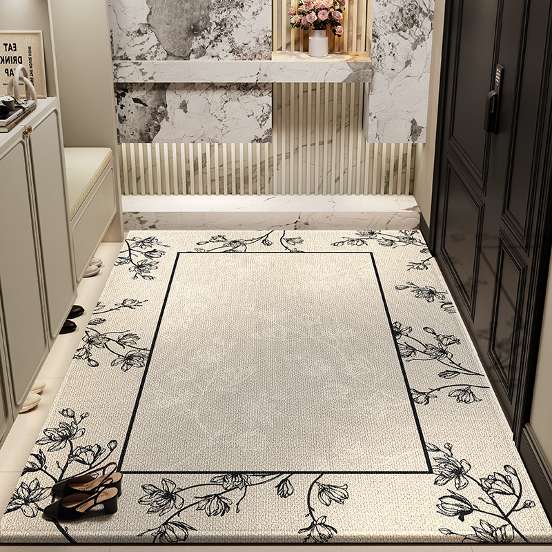 现代简约耐脏防滑吸尘大门口入户垫家用可裁剪玄关地垫进门脚踏垫