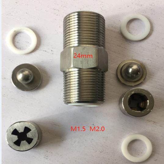 24mm 316L不锈钢单向阀计量泵DN15配套安度实德帕慕力高高压双球