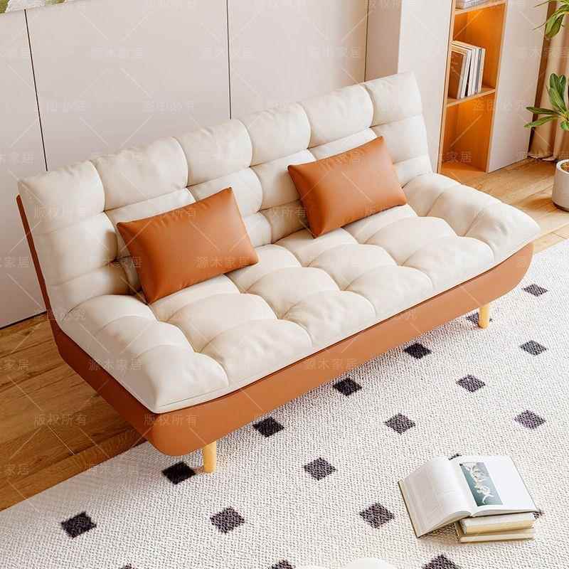 出租房屋帆船猫爪皮沙发沙发床可折叠两用2025新款客厅小户型房间