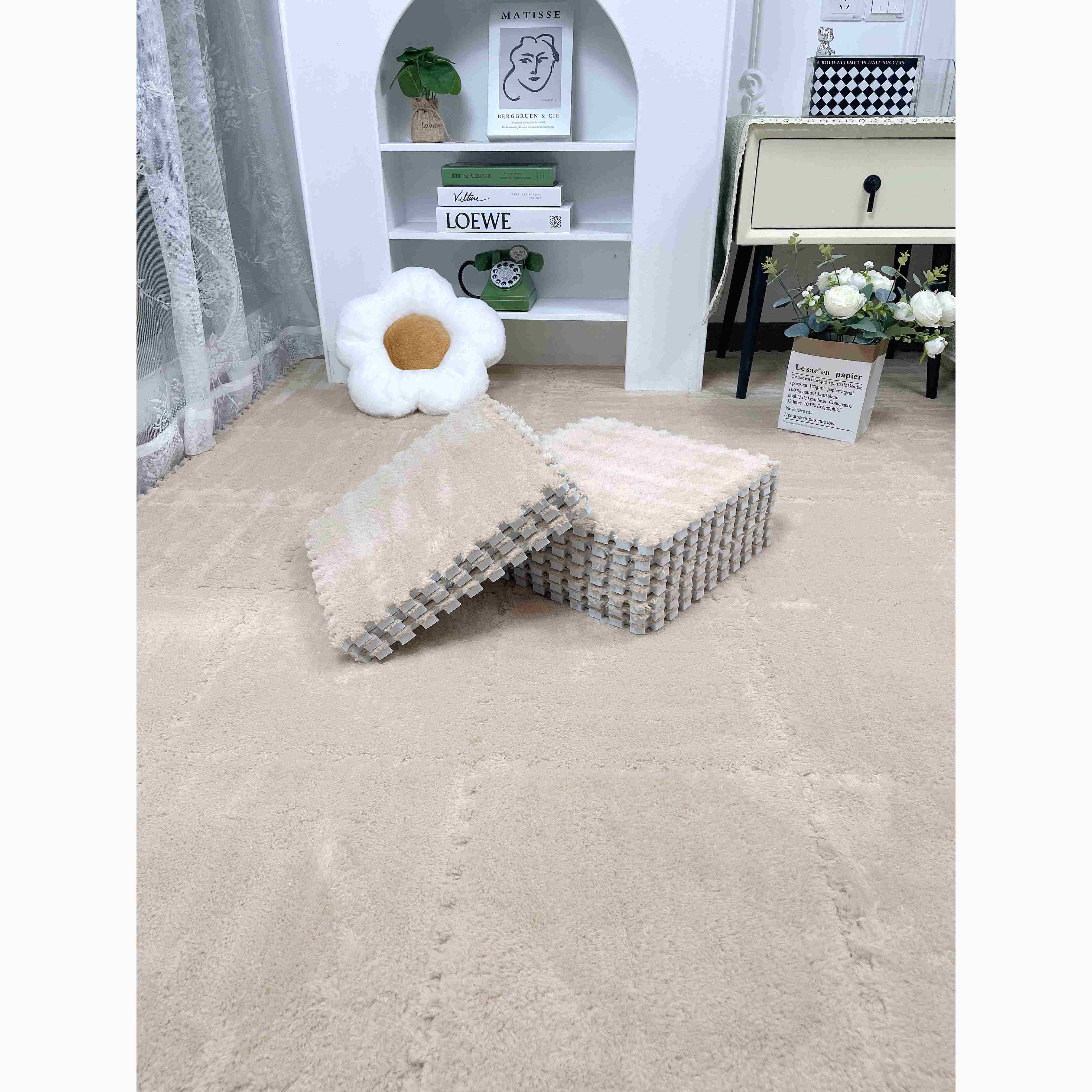 填充地毯卧室拼接方形客厅公主房儿童房地板垫加厚大面积全覆盖阳,居家布艺,地毯,淘宝优惠券,粉丝福利购,淘宝优惠卷