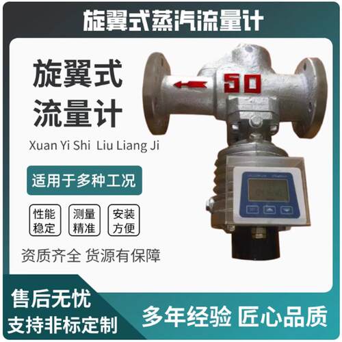 LFX-25分流旋翼式蒸汽流量计DN50机械直读式流量表蒸汽计量表