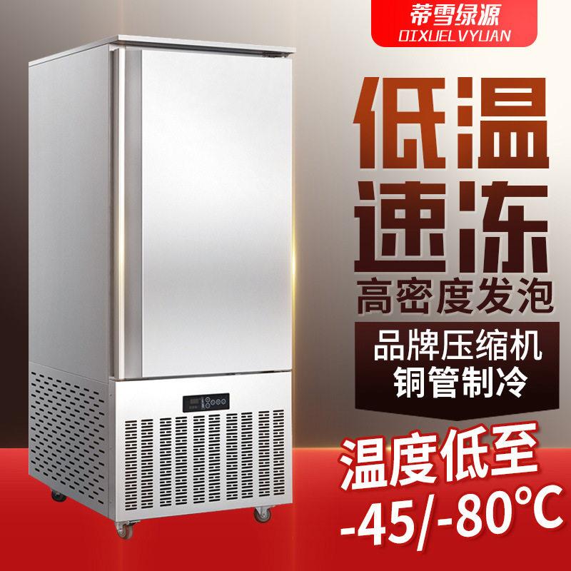 低温急冻速冻柜冰柜-45度速冻推车式饺子速冻插盘柜双门冰箱冰柜
