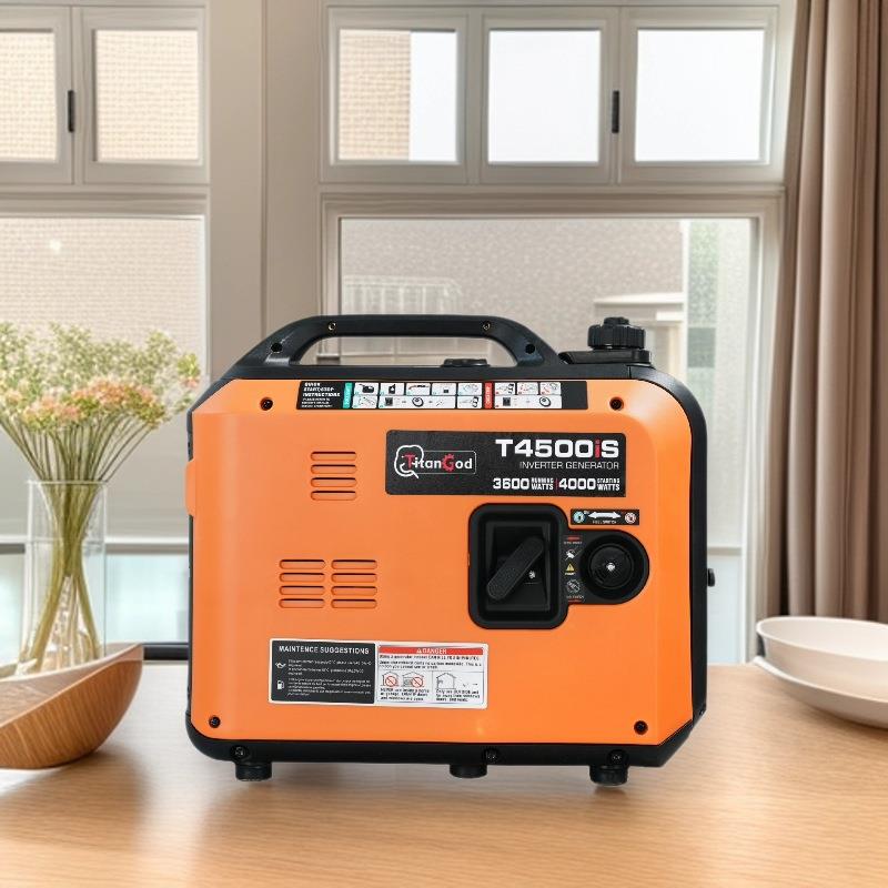 4.0KW变频智能低噪音便携式小型家用汽油发电机户外移动应急电源