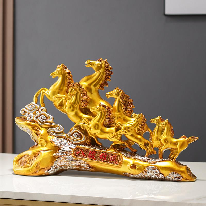 马到成功马摆件八骏雄风工艺品招财办公室客厅装饰品开业乔迁礼品