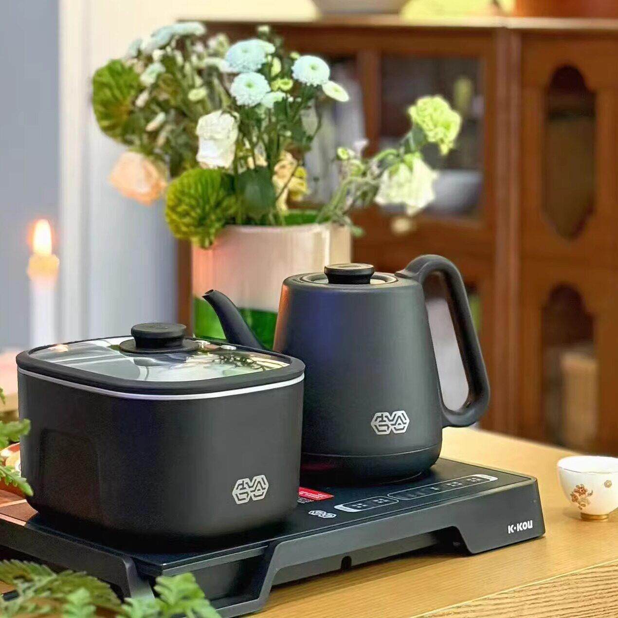 吉谷TC017B全自动上水烧水壶泡茶专用嵌入式茶台茶桌恒温电热水壶
