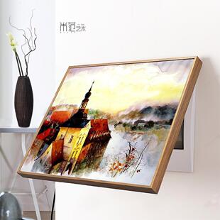 世界名画艺术画电表箱挂画印象派莫奈梵高装 饰画客厅抽象油画美式