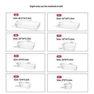 Box Storage Plastic Sundries Divi Drawer Container Organizer