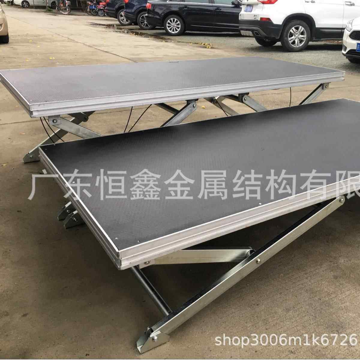 工厂直销调节折叠剪刀舞台拼装婚礼T台钢铁活动表演婚庆舞台