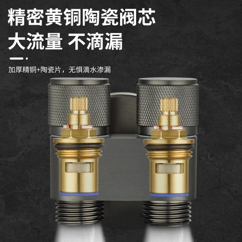 全铜喷枪高压冲洗马桶伴侣妇洗器一进二出角阀卫生间厕所清洗套装