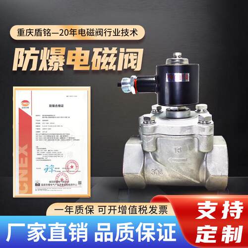 防爆电磁阀46.3MP螺纹活塞式不锈钢隔爆型CT5