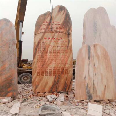 大型景观石刻字草坪石风景石泰山雪浪石路牌村口地标校训文化石头