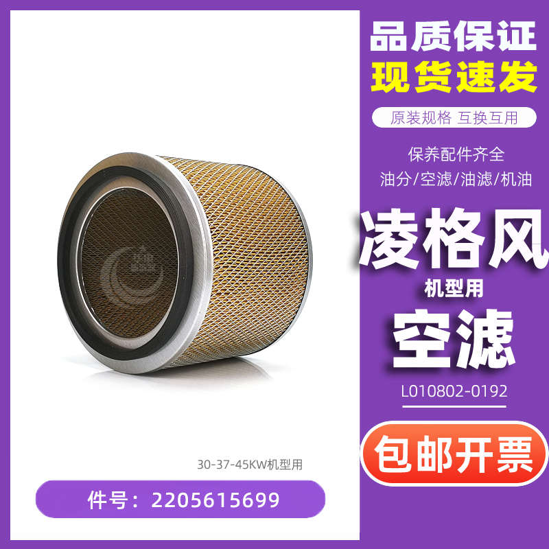 凌格风空压机配件HD/S/C-30/37/45空滤芯2205615699/L010802-0192