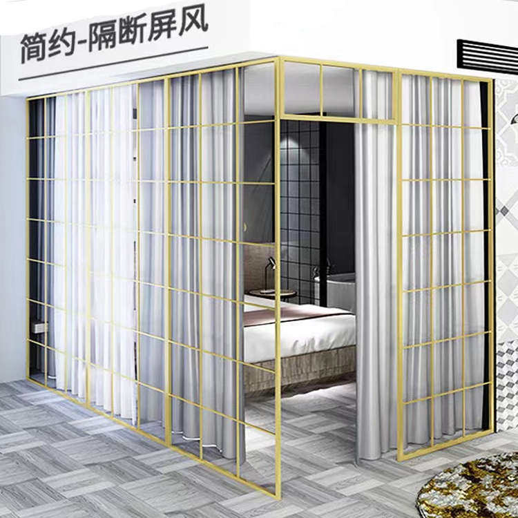 院铁艺屏风隔断墙客厅改造小房间自装美甲出租房简约遮挡隔板,住宅家具,庭院屏风,淘宝优惠券,粉丝福利购,淘宝优惠卷