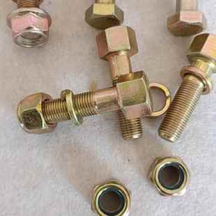 旋耕机刀片螺丝开垦刀专用加厚螺丝高强度自锁螺丝加厚螺帽抗断