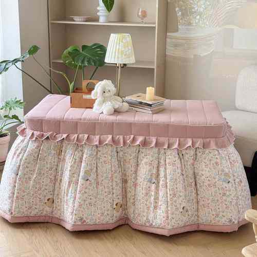 新款烤火桌子电炉正方形桌罩电烤炉加绒加厚取暖冬季暖炉茶几桌布