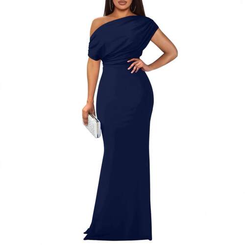 Spring French Elegant Sleeveless ColdShoulder High Sense