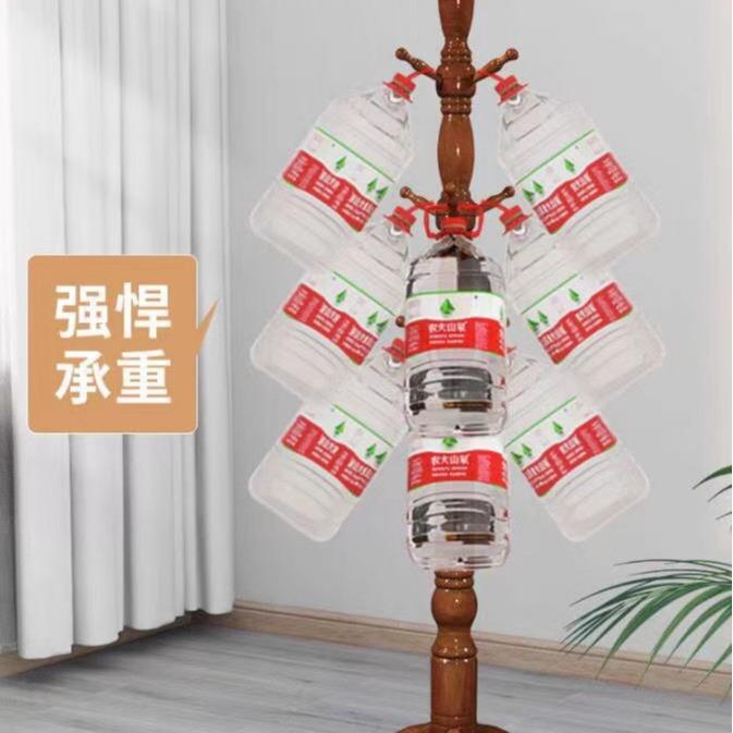 立实木卧室SIM衣帽架大衣柜家用衣服落地红式网架体衣架立式挂衣