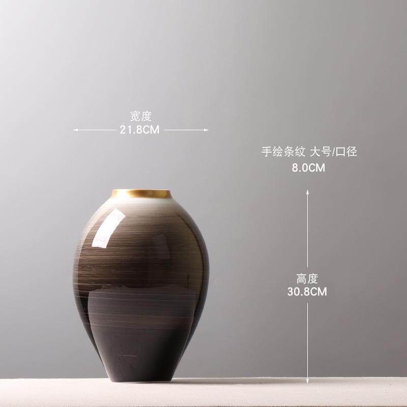 奢摆设桌面花瓶家居高级ins客厅装饰品轻感摆件干花插花北欧风