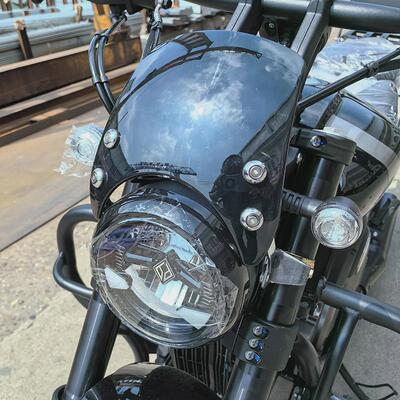 奔达灰石BD250-16A加大前后脚踏板挡风靠背货架护杠无损安装配件