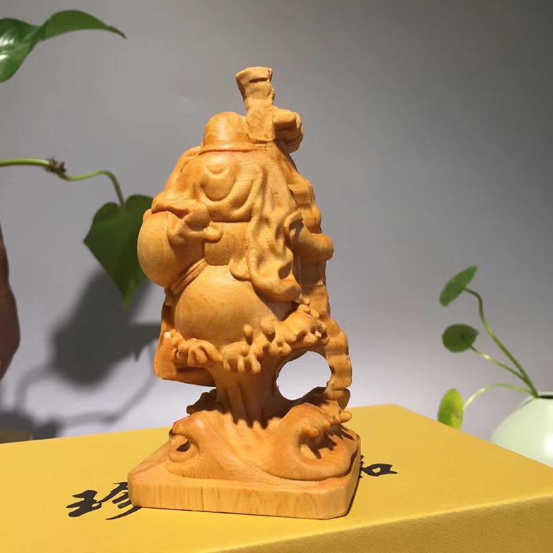 柏木拐杖达摩客厅家居摆饰摆件客厅装饰雕刻木雕厂家出售
